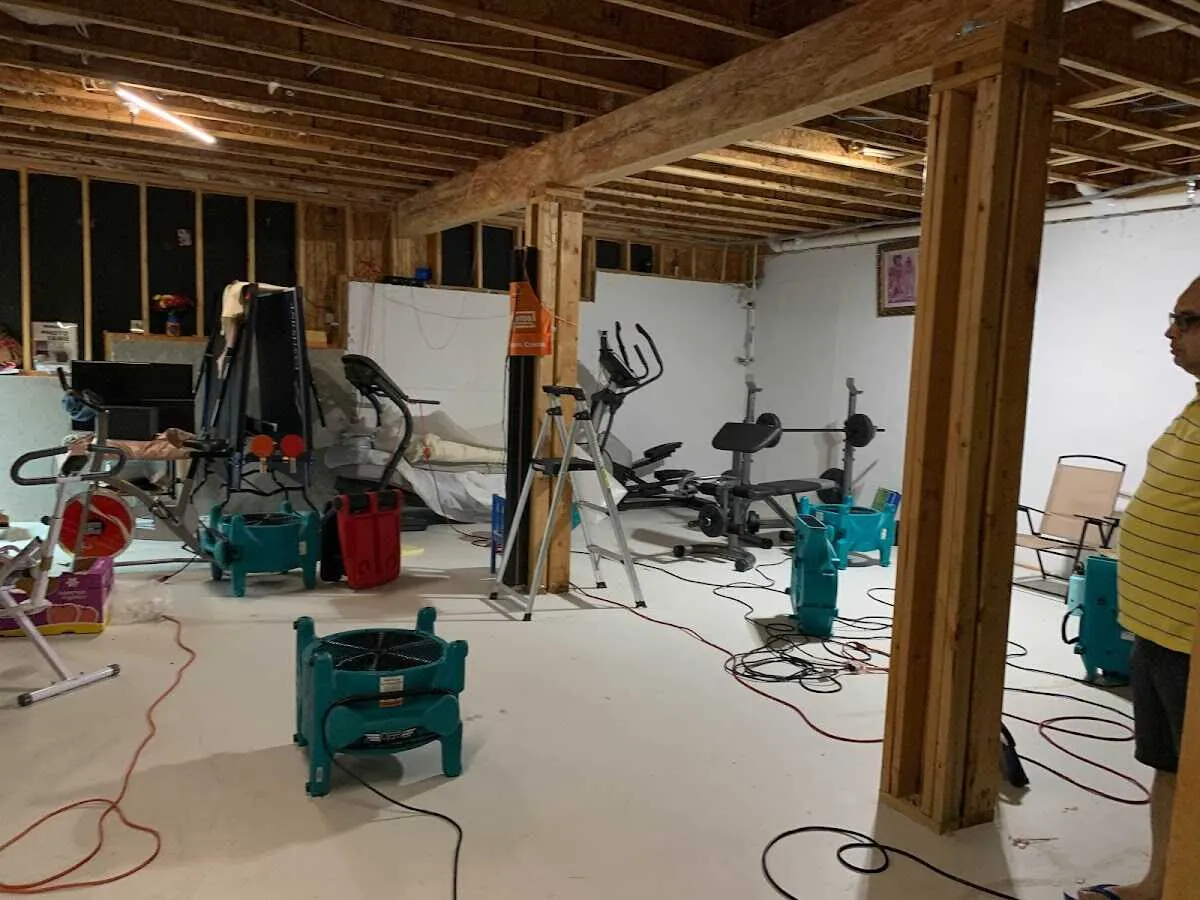 Basement drying equipment setup for Odor Removal & Deodorization in Hayesville